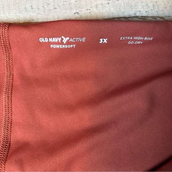 Old Navy Active Powersoft Skort Extra High Rise Go Dry Copper Red Womens Plus 3X - Picture 2 of 16